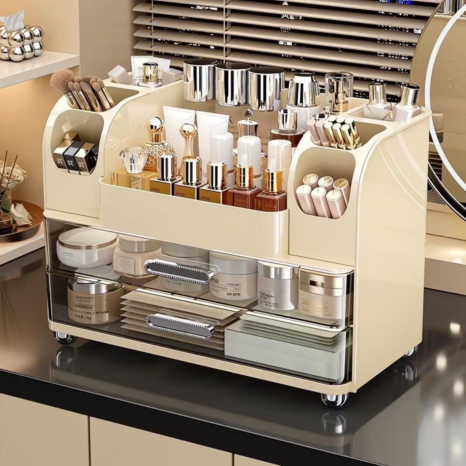 Skincare B Erl - Organizzatore per Trucchi con Cassetti per