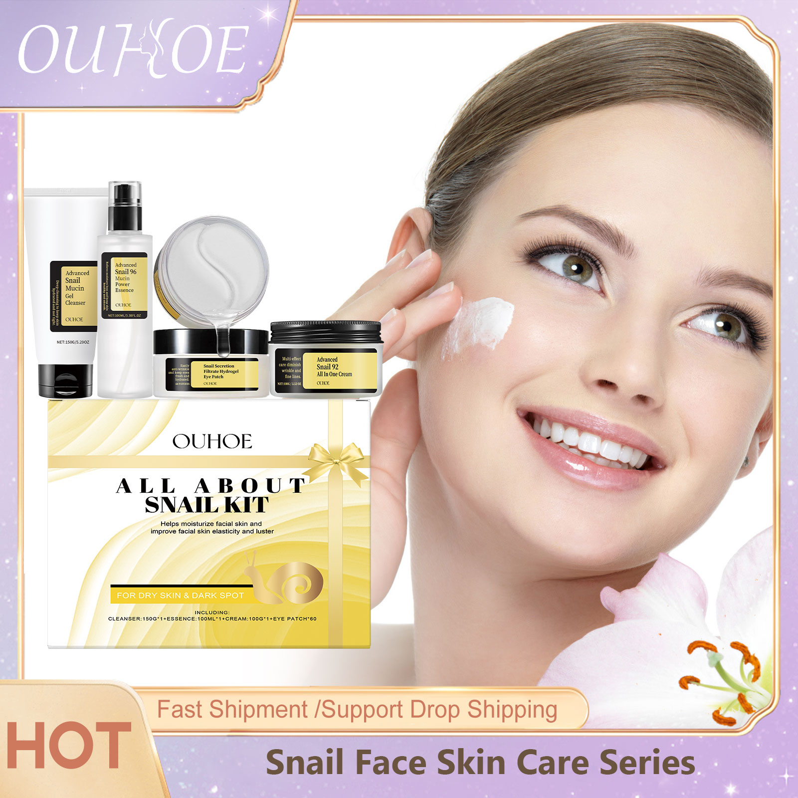 Skincare Glowing - Lumaca Mucin 96 Set per la