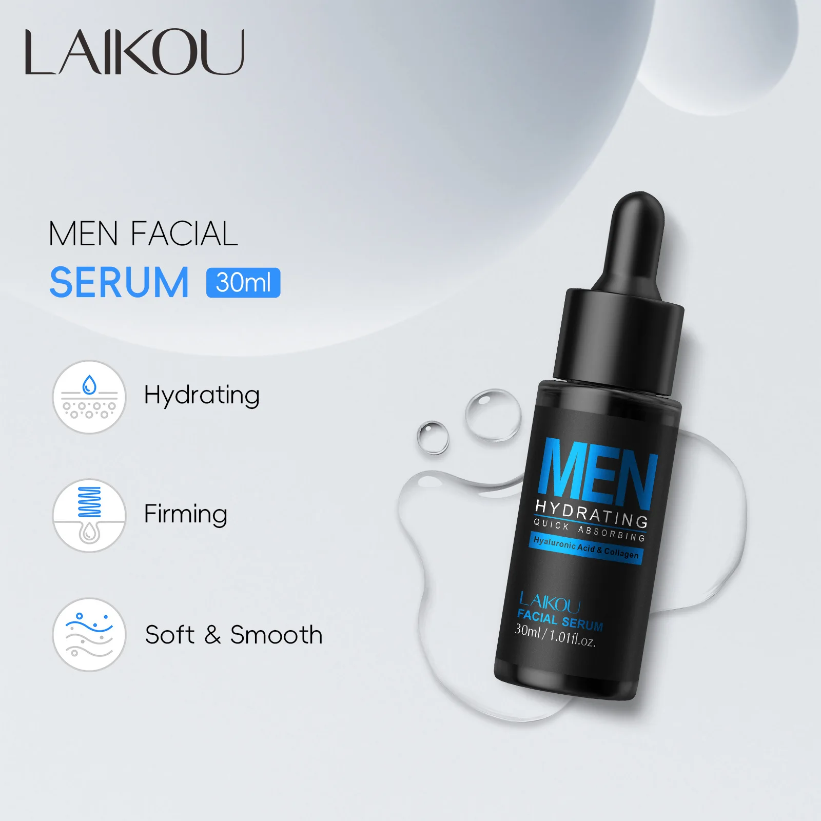 Mens 30ml Siero Viso Idratante - Hyaluronic Acid Serum recensione e prezzo