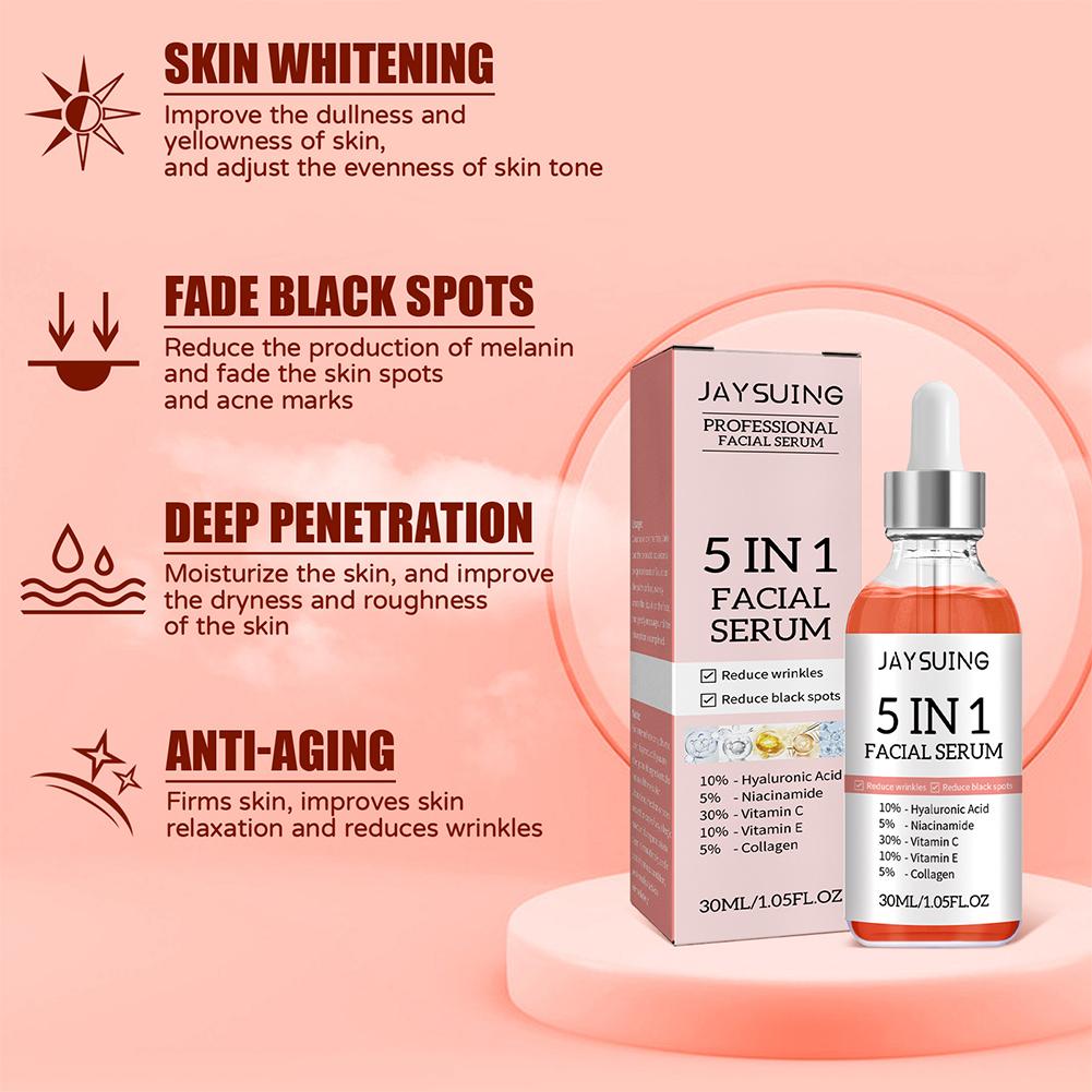 Siero viso 5 in 1 con vitamina - Hyaluronic Acid Serum recensione e prezzo