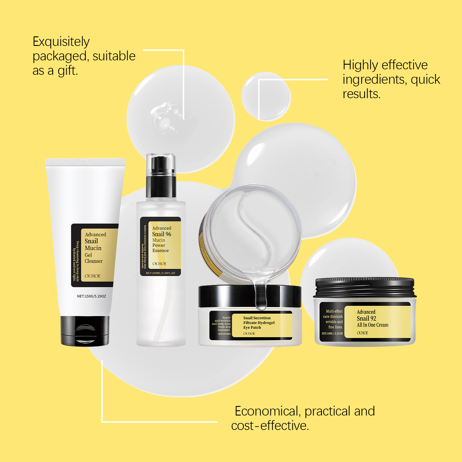 Lumaca Mucin 96 Set per la cur - Skincare Glowing recensione e prezzo